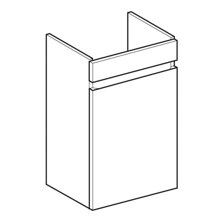 Geberit Waschtischunterschrank Renova Plan 38,4x60,5x30,8cm, 1 T., la., lack. matt