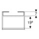 Geberit Waschtischunterschrank Renova Plan 38,4x60,5x30,8cm, 1 T, Nussb, F. strukt.