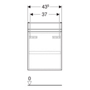 Geberit Waschtischunterschrank Renova Plan 43,5x60,5x34,5cm, 1 T, Nussb, F. strukt.-4