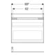 Geberit Waschtischunterschrank Renova Plan 68,2x60,6x44,6cm, Nussb he, F. strukt.-4