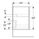 Geberit Waschtischunterschrank Renova Plan 68,2x60,6x44,6cm, we., lack. hochgl.-5