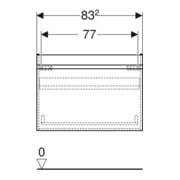 Geberit Waschtischunterschrank Renova Plan 83,2x60,6x44,6cm, we., lack. hochgl.-5