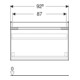 Geberit Waschtischunterschrank Renova Plan 92,8x60,6x44,6cm, lava, lackiert matt-5
