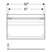Geberit Waschtischunterschrank Renova Plan 92,8x60,6x44,6cm, lava, lackiert matt-5