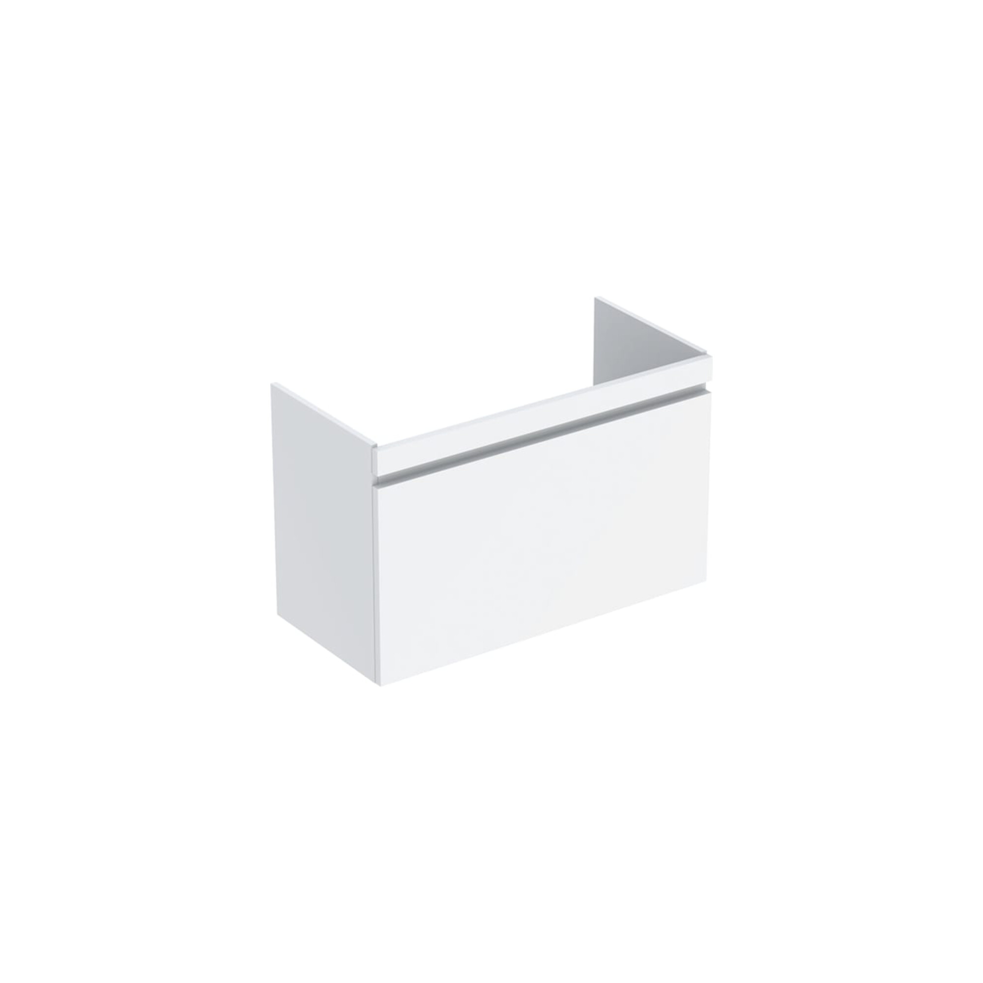 Geberit Waschtischunterschrank Renova Plan 92,8x60,6x44,6cm, we., lack. hochgl.