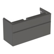 Geberit Waschtischunterschrank Smyle Square 118,4x61,7x47cm, lava matt, 2 Schubladen