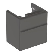 Geberit Waschtischunterschrank Smyle Square 58,4x61,7x47cm, lava matt, 2 Schubladen