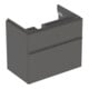 Geberit Waschtischunterschrank Smyle Square 73,4x61,7x47cm, lava matt, 2 Schubladen-1