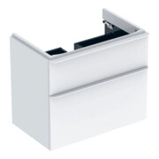 Geberit Waschtischunterschrank Smyle Square 73,4x61,7x47cm, we. hgl, 2 Schubladen