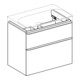 Geberit Waschtischunterschrank Smyle Square 73,4x61,7x47cm, we. hgl, 2 Schubladen