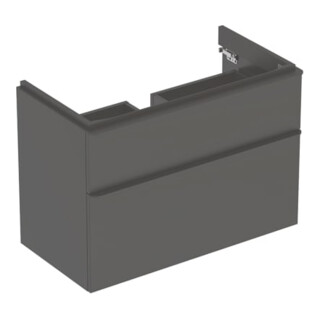 Geberit Waschtischunterschrank Smyle Square 88,4x61,7x47cm, lava matt, 2 Schubladen