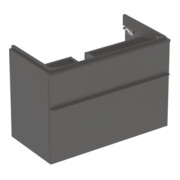 Geberit Waschtischunterschrank Smyle Square 88,4x61,7x47cm, lava matt, 2 Schubladen