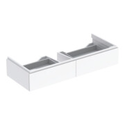 Geberit Waschtischunterschrank Xeno2 117,4x22x46,2cm, m 2 Laden, hochgl./we