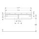Geberit Waschtischunterschrank Xeno2 117,4x22x46,2cm, m 2 Laden, hochgl./we-5