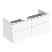 Geberit Waschtischunterschrank Xeno2 117,4x53x46,2cm, m 4 Laden, hochgl./we