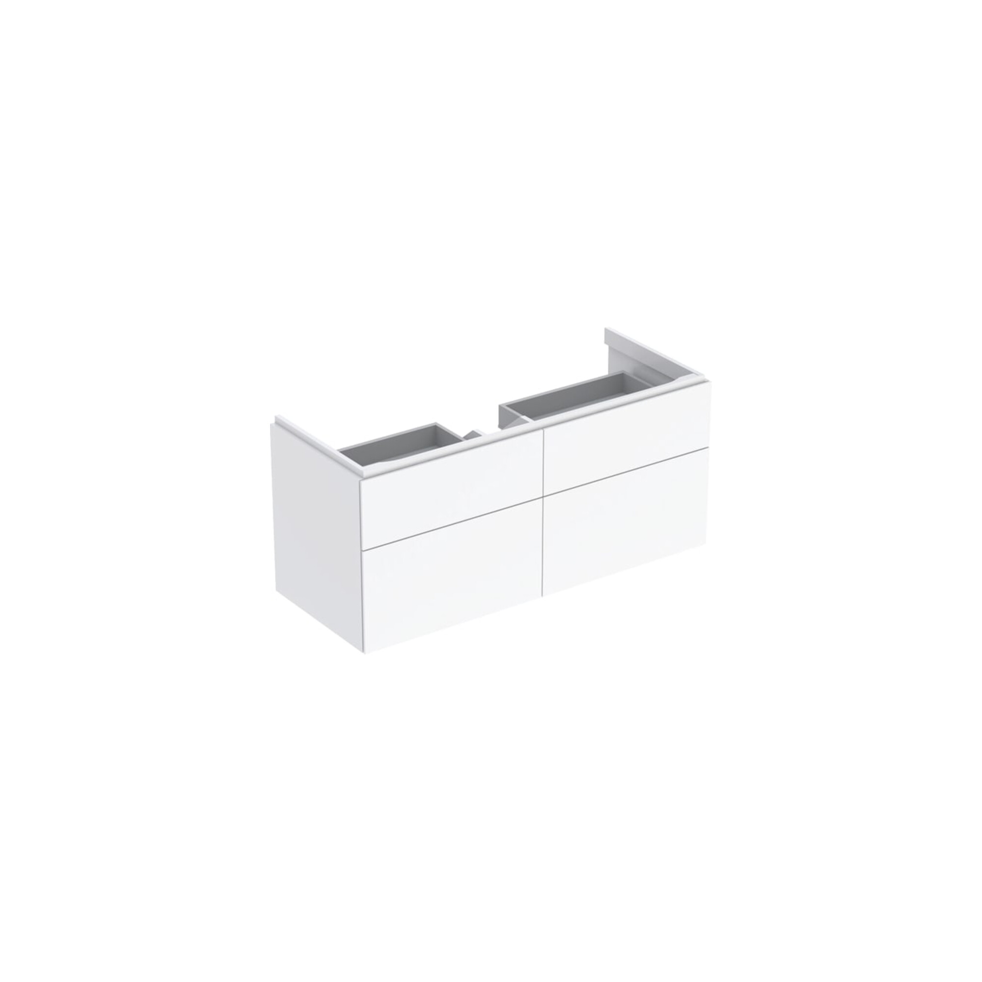 Geberit Waschtischunterschrank Xeno2 117,4x53x46,2cm, m 4 Laden, hochgl./we