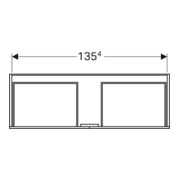 Geberit Waschtischunterschrank Xeno2 139,5x35x47,3cm, m 2 L, lack. m/greige-4