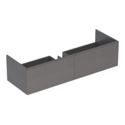 Geberit Waschtischunterschrank Xeno2 139,5x35x47,3cm, m 2 L, Mel. Holz/grau