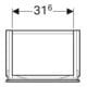 Geberit Waschtischunterschrank Xeno2 38x52,5x26,5cm, m 1 T., strukt./sch.-gr