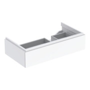 Geberit Waschtischunterschrank Xeno2 88x22x46,2cm, m La., m Abl, hochgl./we