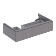 Geberit Waschtischunterschrank Xeno2 88x22x46,2cm, m La., m Abl, struk./s.gr