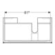 Geberit Waschtischunterschrank Xeno2 88x22x46,2cm, m La., m Abl, struk./s.gr