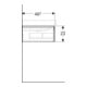 Geberit Waschtischunterschrank Xeno2 88x22x46,2cm, m La., m Abl, struk./s.gr