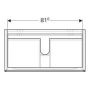 Geberit Waschtischunterschrank Xeno2 88x53x46,2cm, hochgl./we, m 2 Schubladen-4