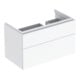 Geberit Waschtischunterschrank Xeno2 88x53x46,2cm, m 2 L, m Abl, hochgl./we-1