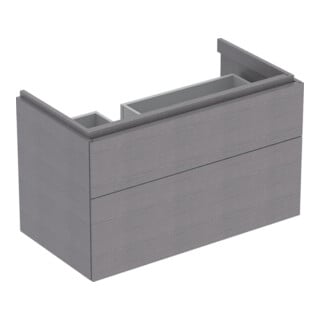 Geberit Waschtischunterschrank Xeno2 88x53x46,2cm, m 2 L, m Abl, struk./s.gr