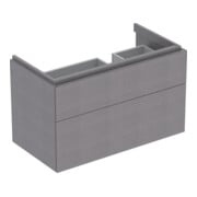 Geberit Waschtischunterschrank Xeno2 88x53x46,2cm, m 2 L, m Abl, struk./s.gr