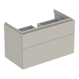 Geberit Waschtischunterschrank Xeno2 88x53x46,2cm, m/greige, mit 2 Schubladen