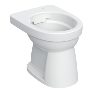 Geberit WC à chasse plate sur pied Renova 6 l, évac. verticale, rimfree, blanc KeraTect