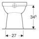 Geberit WC à chasse plate sur pied Renova 6 l, évac. verticale, rimfree, blanc KeraTect-5