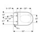 Geberit WC Abattant AquaClean Tuma Classic sur mesure, blanc-2
