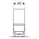 Geberit WC complet AquaClean Mera Classic avec WC sur pied, blanc alpin