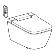Geberit WC-complet AquaClean Sela Square avec WWC, blanc K-Tect / chrome brillant-2