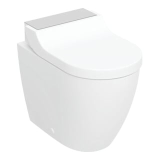 Geberit WC-complet AquaClean Tuma Comfort avec WC sur pied, bas, acier inoxydable brossé