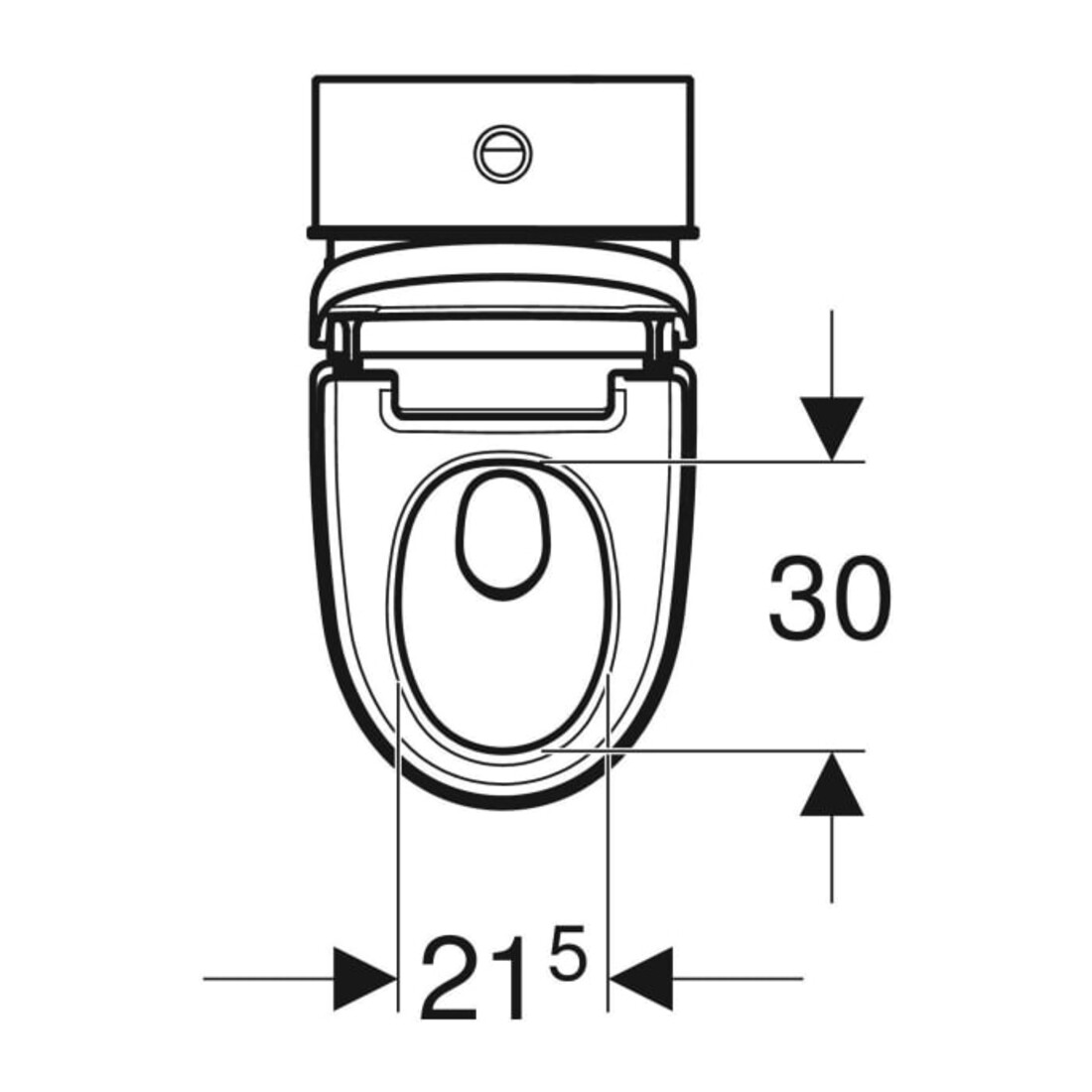 Geberit WC-Komp. AquaClean Mera Classic mit Stand-WC, weiß-alpin