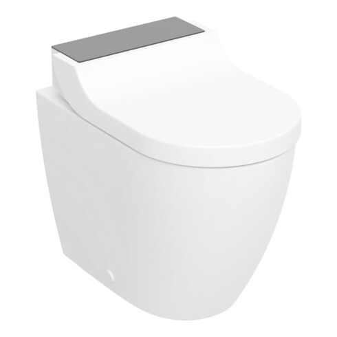 Geberit WC-Komp. AquaClean Tuma Comfort mit Stand-WC, tief, schwarz