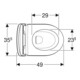 Geberit WC mural, chasse profonde iCon 36x49 cm, vrk A, ge F., sans bride, blanc mat-2