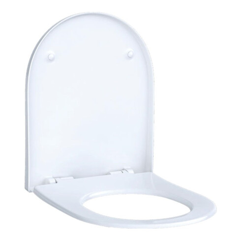 Geberit WC-Sitz Acanto Quick-R., MS verchromt, m Absenkaut., we.