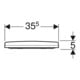 Geberit WC-Sitz Acanto Quick-R., MS verchromt, m Absenkaut., we.-4