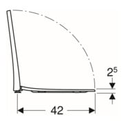 Geberit WC-Sitz Acanto Quick-R., MS verchromt, m Absenkaut., we.-5