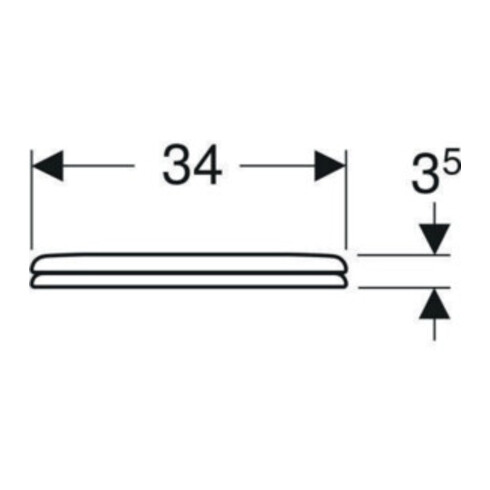 Geberit WC-Sitz Bambini weiß, Scharniere Edelstahl