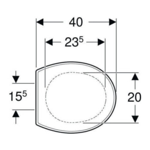 Geberit WC-Sitz Bambini weiß, Scharniere Edelstahl