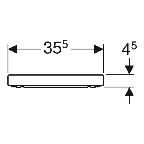 Geberit WC-Sitz iCon ohne Absenkautomatik, Scharniere Edelstahl weiß