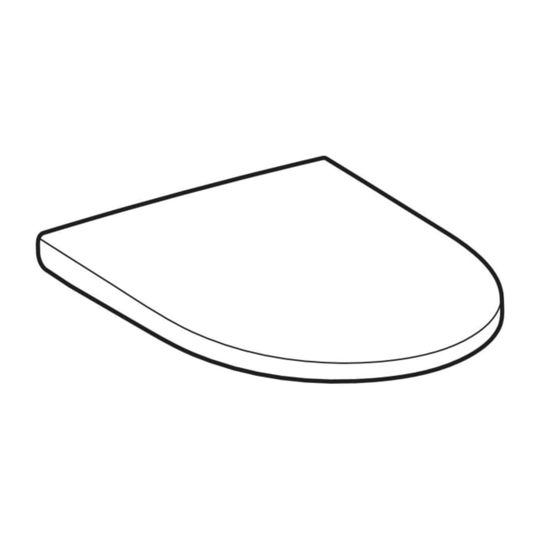Geberit WC-Sitz iCon Quick-Release, Absenkautomatik, weiß