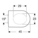 Geberit WC-Sitz iCon Scharn. MS verchromt, Absenkaut., weiß