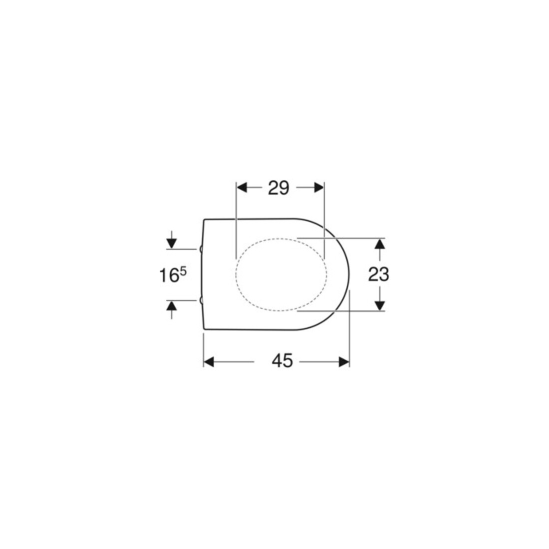 Geberit WC-Sitz iCon Scharn. MS verchromt, Absenkaut., weiß